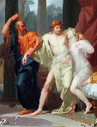 Baron Jean-Baptiste Regnault Socrate arrachant Alcibiade du sein de la Volupte oil painting